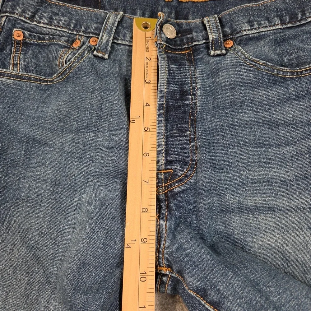 Levi's 501 Jeans Mens 29x28 (tag 29x30) Blue Wash Straight Denim Button Fly